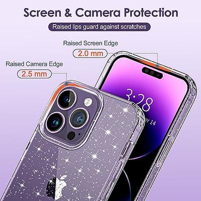 JJGoo Compatible with iPhone 14 Case, Bling Sparkle Soft TPU Anti-Scratch  Shockproof Protective Phone Bumper, Women Girls Cute Slim Sparkly Phone  Case