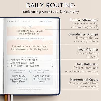 Life & Apples Gratitude Journal for Positivity, Mindfulness and Happiness -  Guided Journal for Women with Prompts and Inspirational Quotes, Size A5