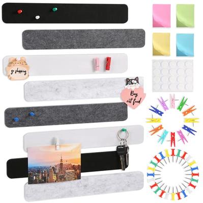 DOMUUH Cork Board, Felt Pin Board Bar Strips, Bulletin Board for Offices  Home Wall Decoration, Notice Board Self Adhesive Bulletin Board Strips with  Push Pins for Paste Notes, Photos(Black/Grey) - Yahoo Shopping