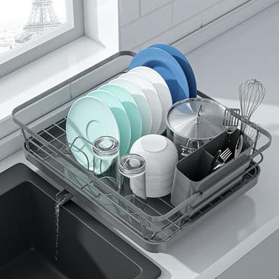 Dish Drying Rack Space-Saving Dish Rack Dish Racks for Kitchen Counter  Durable