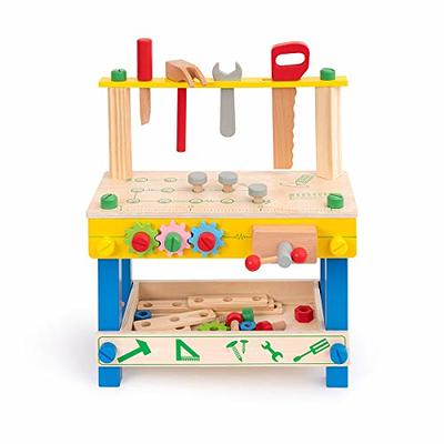  Toy Choi's Kids Workbench - STEM Toy Tool Set with Realistic  Tools and Electric Drill, 82pcs Pretend Play Toddler Tool Bench Kids Power  Tools Construction Toys Outdoor Gift for Boys Girls