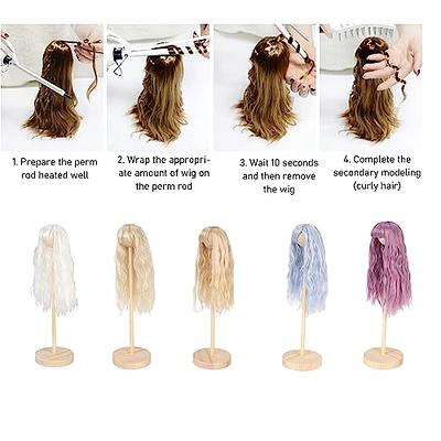 Custom-made Doll Hair Wig Heat Resistant Long Curly, 4-5inch/10-12cm Head  Circumference, Wig for Barbie or Similar 1:6 Scale Dolls 