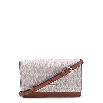 Michael Michael Kors Logo Jet Set Charm Phone Crossbody - Vanilla