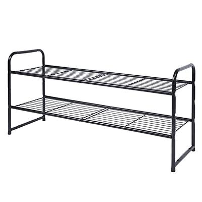 SUFAUY 2-Tier Stackable Shoe Rack, Shoe Shelf Storage Organizer