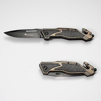 QZL EDC Pocket Knife for Men, Small Folding Keychain Knife with