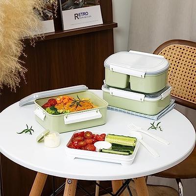  KOMUEE Glass Meal Prep Containers 2 Compartments, 5