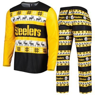 Men's Starter Black/White Pittsburgh Steelers Halftime Long Sleeve