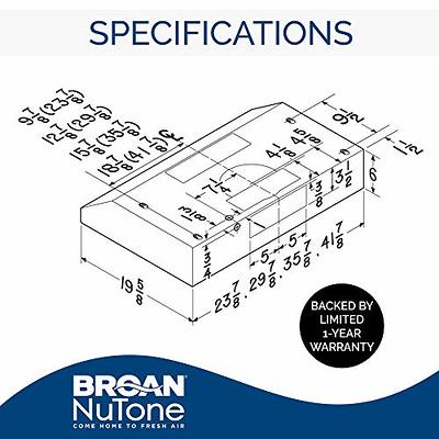 Broan-NuTone 423604 Under Cabinet Range Hood Insert 36 Inch