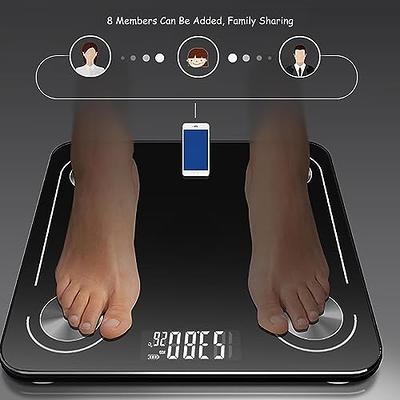 ABYON Bluetooth Smart Bathroom Scale for Body Weight Digital Body