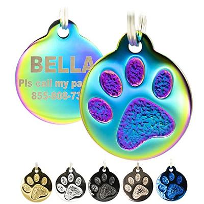 Dog Tag Engraved for Pets Personalized, Durable & Silent Silicone Dog ID  Tags w/Deep Engraved 6 Line…See more Dog Tag Engraved for Pets  Personalized