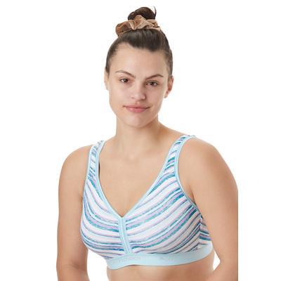Plus Size Women's Wireless T-Shirt Bra by Comfort Choice in Deep Teal Multi  Stripe (Size 40 C) - Yahoo Shopping