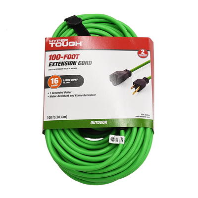 Hyper Tough 12FT 16AWG 2 Prong Black Indoor Use Household Extension Cord -  Yahoo Shopping