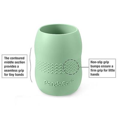 PandaEar 100% Tiny Silicone Drinking Training Cup with Straw for Baby and  Toddler (Pink)