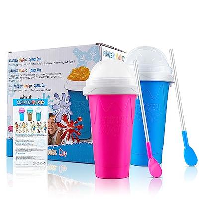  Slushie Maker Cup - TIK TOK Quick Frozen Magic Cup, Double  Layers Slushie Cup, DIY Homemade Squeeze Icy Cup, Fasting Cooling Make And  Serve Slushy Cup For Milk Shake, Smoothies, Slushies 