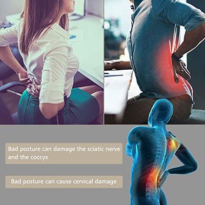 Inflatable Lumbar Support Cushion Portable Neck Shoulder Posture