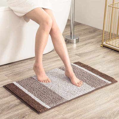 Bath Mat Cobblestone Bathroom Rugs, Memory Foam Bath Rugs, Comfortable  Super Absorbent Mats , Machine Washable Non-Slip Rugs for Bathroom Kitchen  Ground (20 x 32, Gray) 