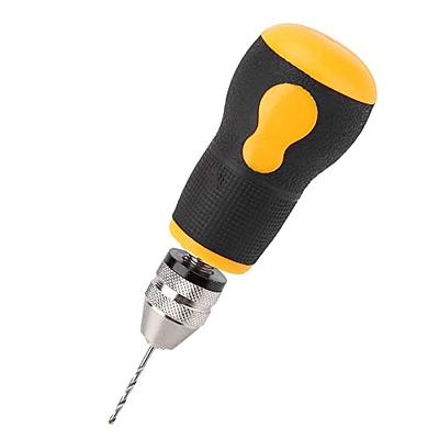 Hakkin 32 Pcs Pin Vise Hand Drill for Jewelry Making, Mini Manual Drill Kit  - 0.8-3.0mm HSS Micro Twist Drill, Pin Vise, Carving Clamp