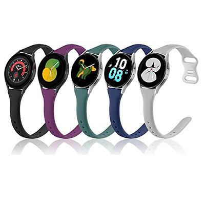 Wanme para Samsung Galaxy Watch 4 Banda 40 mm 44 mm, Galaxy Watch 4 Bandas  clásicas