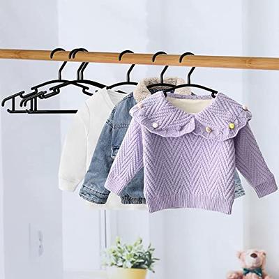 GoodtoU Kids Hangers Childrens Clothes Hanger Kid Hangers Bulk Black Kids Hangers  100 Pack - Yahoo Shopping