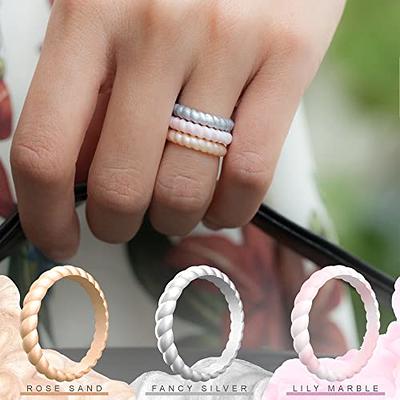 Ring Size Adjuster for Loose Rings,12 Pack-4 Sizes Invisible Transparent  Silicone Guards Clip Jewelry Fitter Resizer,Fit Almost Any Ring for Women  and