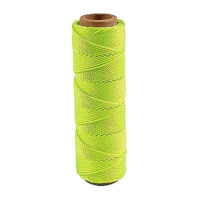 Goldblatt Masonry Nylon String Line Set Includes 4 Pieces Braided Mason Line, Fluorescent Colors, 1500ft in All, 2 Piece Aluminum Adjustable Line