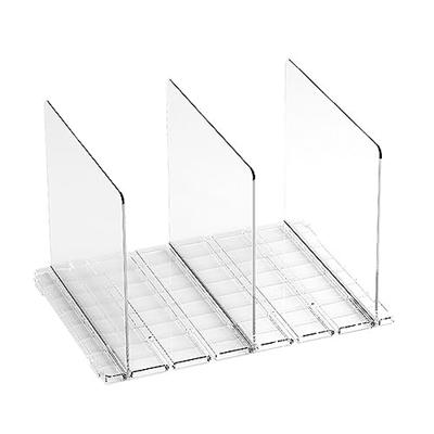 KIKILIE 8 Pack Clear Shelf Dividers, Transparent Closet Organizer, Acrylic  Dividers for Purse,Handbags,Clothes,Sweaters - No Tool Required