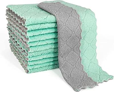 5/10-Pack Soft & Absorbent Kitchen Dish Cloths - Reusable, Machine Washable  Coral Fleece Microfiber Towels for Kitchen, Bathroom, Car & Window