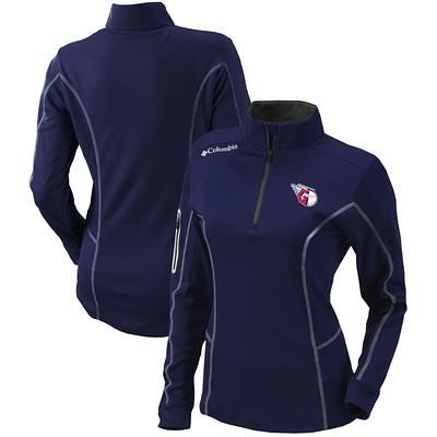 Men's Columbia Navy Atlanta Braves Flash Forward Full-Zip