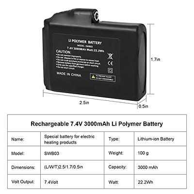 FEETMOR Rechargeable 7.4V 2200mAh/3000mAh Li-ion Battery (7.4V 3000mAh  Battery(1 Pcs)) - Yahoo Shopping