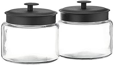 Gibson Home® 5oz. Clear Glass Jars with Red Lids, 6ct.