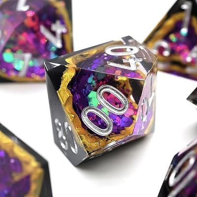 Handmade One Ring D&D Resin DnD Dice, Rings Dice set, Sharp Edge Dice,  Dungeons and Dragons, d and d dice gift, Resin dice set, lord of dice