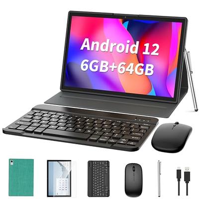 2 in 1 Tablet, 10 inch Android 11 Tablet with Keyboard 4GB+64GB+512GB  Expandable Dual Camera, IPS Screen Tablet Computer, WiFi, Bluetooth, Long