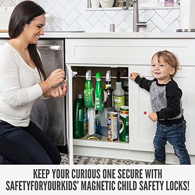 AYCORN Magnetic Cabinet Locks Child Safety (10 Locks & 2 Keys