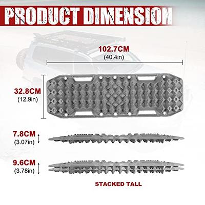 BUNKER INDUST Off-Road Traction Boards with Jack Base, Pair