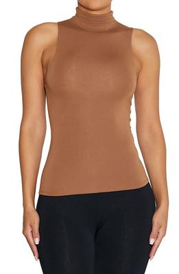 Naked Wardrobe Turtleneck Top in Brown Sugar at Nordstrom, Size Small -  Yahoo Shopping