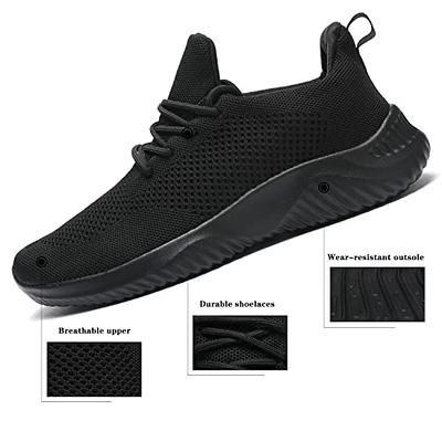 Wrezatro Men's Slip on Walking Shoes Ultra Light Breathable Non Slip  Running Shoes Casual Fashion Sneakers Mesh Workout Sports