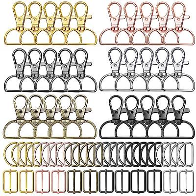 PAXCOO Paxcoo 60Pcs Key Chain Hooks with D Rings for Lanyard and Sewing  Projects