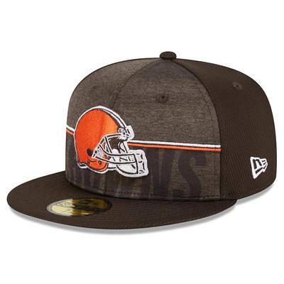 Men's New Era Brown Cleveland Browns 2022 Sideline Brownie The Elf 59FIFTY  Historic Fitted Hat