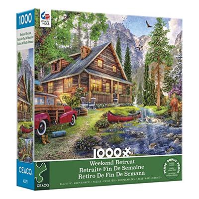 Log House Retreat 1000 Piece Jigsaw Puzzle