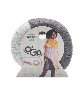 Caron O'Go Simply Soft Yarn - Graphite White - Yahoo Shopping
