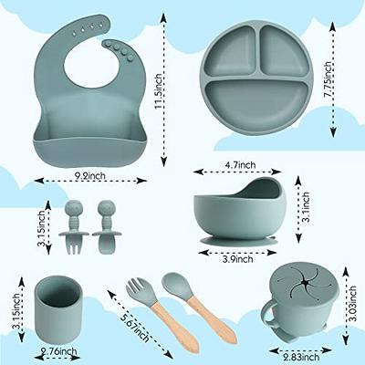 Baby Silicone Spoon Fork Set 100% Food Grade Silicone & BPA-Free