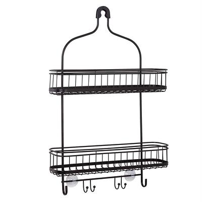 Dyiom Shower Caddy Shelf with 11 Hooks, Shower Rack for Hanging