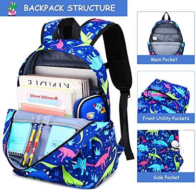 Kid's Dinosaur 3 in 1 Backpack Set Lovely Durable Bookbag Lunch