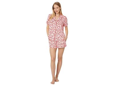 P.J. Salvage Playful Prints PJ Set with Headband (White Tropical