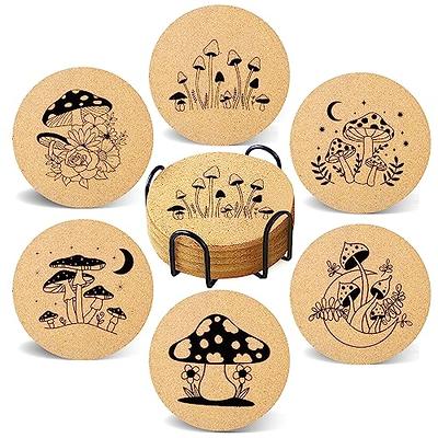  Coasters for Drinks, 6 PCS Funny Coasters Set with Coaster  Holder, Bamboo Coasters, Wood Coasters for Coffee Table, Cute Coasters for  Home Decor (Type A) : Home & Kitchen