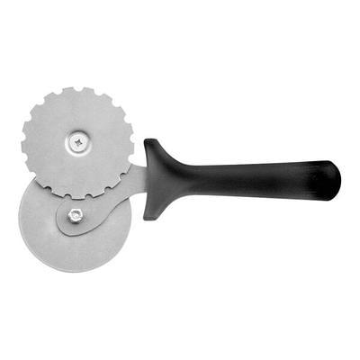 Kitchen Wooden Handle Stainless Steel Pastry Pizza Cutter Wheel Slicer - Silver Tone,Wood Color