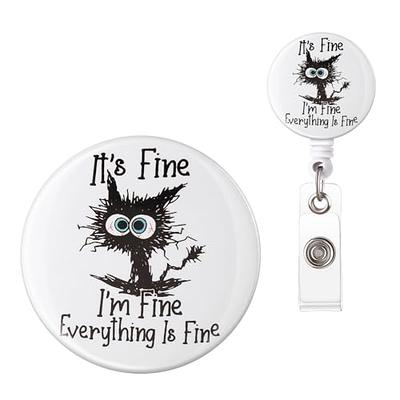 ANDGING Nurse Badge Reel Holder, Funny Blue Badge Reels