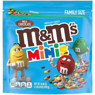 M&M's Chocolate Candies, Peanut Butter, Family Size 17.2 oz