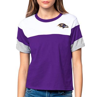 Baltimore Ravens Starter Clutch Hit Long Sleeve T-Shirt - Purple