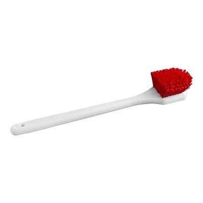 Lavex 8 White Nylon Floating Utility / Pot Scrub Brush